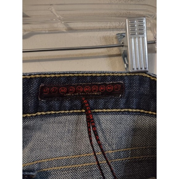 AG Adriano Goldschmied The Club Flare Leg Low Rise Jeans Size 27R EUC Dark Wash - Picture 6 of 9